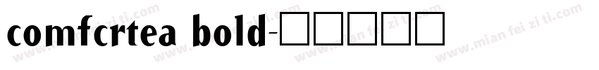 comfcrtea bold字体转换